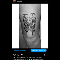 Mon projet du cours : Initiation au tatouage style blackwork. Un projet de Illustration traditionnelle, Dessin, Illustration numérique, Conception de tatouage , et Dessin numérique de Kalie R. Cloutier - 18.03.2024