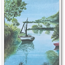 Meu projeto do curso: Pintura em aquarela de paisagens marinhas. Painting, Watercolor Painting, and Naturalistic Illustration project by Rosely da Silva Sousa - 03.18.2024
