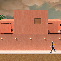 Mi proyecto del curso: Representación gráfica de proyectos arquitectónicos. Un projet de Architecture, Design graphique, Architecture d'intérieur, Design d'intérieur, Pa, sagisme, Collage, Architecture numérique et Illustration architecturale de Emiliano - 14.03.2024
