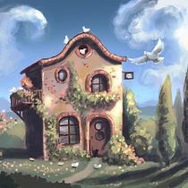 My project for course: Painting in Procreate: Reimagine Your Surroundings. Un proyecto de Ilustración digital, Dibujo digital y Pintura digital de Eva-Lotta Kastilan - 17.03.2024