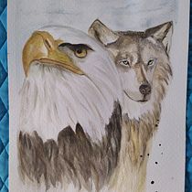 Mi proyecto del curso: Retratos expresivos de animales en acuarela. Un proyecto de Ilustración tradicional, Pintura a la acuarela, Dibujo realista e Ilustración naturalista				 de Martha Lilia Lopez Garcia - 13.03.2024
