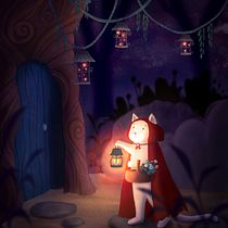 Mein Abschlussprojekt für den Kurs: Kinderbuchillustrationen in Procreate: Male magische Szenerien. Ilustração digital, Ilustração infantil, Pintura digital, e Álbum ilustrado projeto de hannaspaintedworld - 17.03.2024