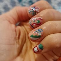 My project for course: Introduction to Nail Art. Design, Traditional illustration, Painting, Pattern Design, and Decorative Painting project by minookasraei - 03.19.2024