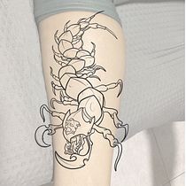 Mi proyecto del curso: Ilustración de tatuajes blackwork desde cero. Un projet de Illustration traditionnelle, Dessin, Illustration numérique, Conception de tatouage , et Dessin numérique de Jose Camargo - 19.03.2024
