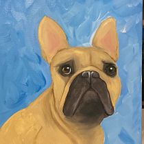 Mi proyecto del curso: Retrato realista de mascotas con pintura al óleo. Artes plásticas, Pintura, Pintura a óleo e Ilustração naturalista projeto de natividal_26 - 19.03.2024