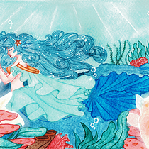 Mi proyecto del curso: Ilustración de cuento de hadas con acuarelas. Traditional illustration, Painting, Drawing, Digital Illustration, and Watercolor Painting project by Carol Araya - 03.19.2024