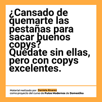 Mi proyecto del curso: Copywriting para copywriters. Un progetto di Pubblicità, Cop, writing, Stor, telling e Comunicazione di Daniela Alvarez - 17.03.2024