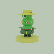 My project for course: Kawaii Character Creation in 3D with Blender Ein Projekt aus dem Bereich Traditionelle Illustration, Design von Figuren, Digitale Illustration, 3-D-Modellierung und Manga von BOA XR - 19.03.2024