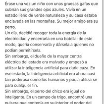 Mi projecto: el niño y la electricidad  Ein Projekt aus dem Bereich Schrift, Kreativität, Stor, telling, Erzählung und Kreatives Schreiben von Lidia Enzo - 19.03.2024