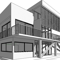 Mi proyecto del curso: Diseño y modelado arquitectónico 3D con Revit. Projekt z dziedziny 3D,  Architektura, Architektura wnętrz,  Modelowanie 3D, Architektura c, frowa i Wizualizacja architektoniczna użytkownika arqmiranda01 - 19.03.2024