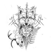 My project for course: Digital Design and Illustration of Tattoos with Procreate. Traditional illustration, Graphic Design, Digital Illustration, Tattoo Design, and Digital Drawing project by justynaborek95 - 03.20.2024