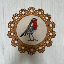 Mi proyecto del curso: Pintar con hilo: técnicas de ilustración textil. Ilustração tradicional, Bordado, e Design têxtil projeto de Gaby Puerto - 19.03.2024
