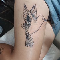Mi proyecto del curso: Tatuaje para principiantes - Colibrí. Tattoo Design, and Traditional illustration project by Sol Ayelén Pizzo - 03.16.2024