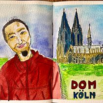 Mein Abschlussprojekt für den Kurs: Aquarellsketching: Drück deine Ideen aus. Ilustração tradicional, Esboçado, Criatividade, Desenho, Pintura em aquarela, e Sketchbook projeto de Pamela Lee - 21.03.2024