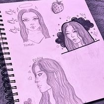 My project for course: Portrait Sketchbooking: Explore the Human Face. Sketching, Drawing, Portrait Drawing, Artistic Drawing, and Sketchbook project by portiabrewer45 - 03.21.2024