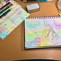 Mi proyecto del curso: Sketching artístico en acuarela: atrévete a expresar tus ideas. Ilustração tradicional, Esboçado, Criatividade, Desenho, Pintura em aquarela, e Sketchbook projeto de Norma Guichard - 21.03.2024