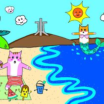 Mi proyecto del curso: Diseño de mundos kawaii: crea ilustraciones alegres. Character Design, Digital Illustration, and Manga project by karolina_barriga_9 - 03.22.2024