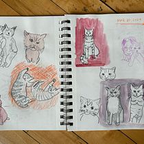 My project for course: Sketchbook Exercises for Artistic Growth. Ilustração tradicional, Artes plásticas, Esboçado, Desenho, e Sketchbook projeto de Atsuko - 22.03.2024