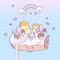Meu projeto do curso: Design de mundos kawaii: crie ilustrações alegres. Character Design, Digital Illustration, and Manga project by Luana Silva - 03.23.2024