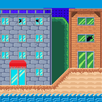 Meu projeto do curso: Criação de cenários pixel art para videogames. Un proyecto de Animación 2D, Animación 3D, Videojuegos, Pixel art, Diseño de videojuegos y Desarrollo de videojuegos de Yucif Kandratavicius - 21.03.2024