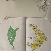 Mein Abschlussprojekt für den Kurs: Bullet Journal: Malen, Planen, Gestalten. Een project van Craft, Aquarelschilderen, DIY, Management En Productiviteit y Business van Irina Lempp - 23.03.2024