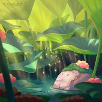 My project for course: Atmospheric Scenes in Procreate: Paint with Color and Light. Un progetto di Illustrazione digitale di wendy_dassen - 24.03.2024