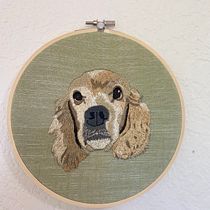 My project for course: Lively Pet Portraits: Fur Embroidery Techniques. Arts, Crafts, Embroider, and Textile Design project by letycastro - 03.22.2023