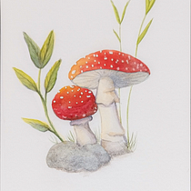 Meu projeto do curso: Ilustração de elementos naturais em aquarela. Un progetto di Illustrazione tradizionale, Pittura ad acquerello e Illustrazione naturalistica di Amanda Toledo - 24.03.2024