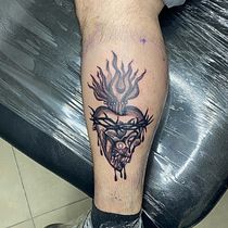 Mi proyecto del curso: Técnicas de tatuaje: sombreado con pepper shading. Ilustração tradicional, e Desenho de tatuagens projeto de Alan Negrete - 25.03.2024