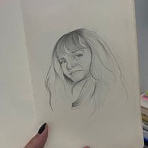 Meu projeto do curso: Caderno de retratos: explore o rosto humano. Sketching, Drawing, Portrait Drawing, Artistic Drawing, and Sketchbook project by Caroline Deves - 03.23.2024