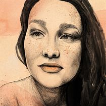 My project for course: Illustrated Portraits with Procreate. Traditional illustration, Digital Illustration, and Portrait Drawing project by b. kravets - 03.25.2024
