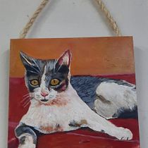 Mi proyecto del curso: Retrato realista de mascotas con pintura al óleo. Artes plásticas, Pintura, Pintura a óleo e Ilustração naturalista projeto de liliana_montes_1 - 26.03.2024