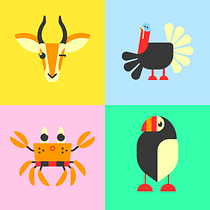 Mój projekt z kursu: Wektorowe projektowanie postaci z kształtami geometrycznymi. Character Design, Vector Illustration, Drawing, and Digital Illustration project by manka_kamyczek - 03.26.2024