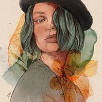Meu projeto do curso: Retrato Ilustrado com Procreate. Traditional illustration, Vector Illustration, Digital Illustration, and Portrait Drawing project by janilsonfurtado691 - 03.24.2024