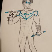 Mi proyecto del curso: Ilustración para cómics: anatomía de un superhéroe. Un progetto di Illustrazione tradizionale, Character design, Fumetto, Disegno a matita e Disegno anatomico di emiaviles66 - 27.03.2024