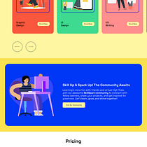 Skill-Spark Landing Page. {Building striking Compositions}. Projekt z dziedziny UX / UI, Web design, Projektowanie c, frowe, Projektowanie produktu c i frowego użytkownika Soumik Mallick - 27.03.2024