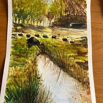 My project for course: Natural Landscapes in Watercolor. Un progetto di Belle arti, Pittura e Pittura ad acquerello di Jo-Anna Galea - 26.03.2024