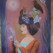 la vanité. Fine Arts, Painting, and Oil Painting project by Sandrine Mandernach - 03.27.2024