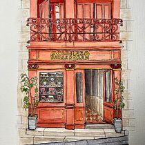 My project for course: Watercolor Urban Illustration: Portray your City. Pintura, Desenho, Pintura em aquarela e Ilustração arquitetônica projeto de tyreebourne - 27.03.2024