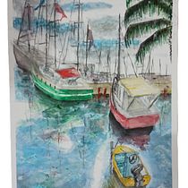 Mi proyecto del curso: Pintura en acuarela de paisajes marinos. Painting, Watercolor Painting, and Naturalistic Illustration project by Cesar ❌ ruz - 03.23.2024