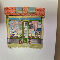 My project for course: Watercolor Urban Illustration: Portray your City. Pintura, Desenho, Pintura em aquarela e Ilustração arquitetônica projeto de Tom Smith - 20.03.2024
