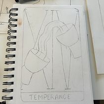 My project for course: Illustration for Tarot: Crafting Your Signature Style. Drawing, Digital Illustration & Ink Illustration project by christian dove nicole - 03.28.2024