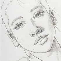 Mi proyecto del curso: Sketchbook de retrato: explora el rostro humano. Sketching, Drawing, Portrait Drawing, Artistic Drawing, and Sketchbook project by elchivo - 03.28.2024