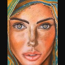 My project for course: Realistic Chalk Pastel Portraits. Traditional illustration, Fine Arts, Drawing, Portrait Drawing, and Realistic Drawing project by Pernille Dysthe - 03.28.2024