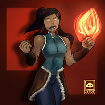 Mi proyecto del curso: Pintura digital para personajes en Procreate es el avatar korra . Projekt z dziedziny Trad, c, jna ilustracja, Projektowanie postaci, Ilustracja c i frowa użytkownika Nicolas Bautista - 22.03.2024