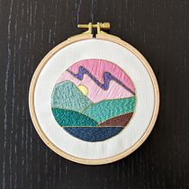 My project for course: Design and create a 'stained glass' embroidery. Traditional illustration, Embroider, and Textile Design project by hepopova - 03.28.2024
