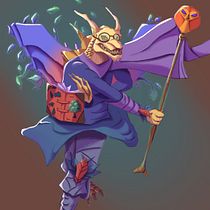 My project for course: Fantasy Character Design in Procreate. Projekt z dziedziny Projektowanie postaci, Ilustracja c, frowa, R, sunek c, frow, Malarstwo c i frowe użytkownika Kahraman Eskidemir - 28.03.2024