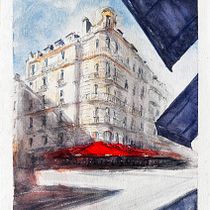 Meu projeto do curso: Desenho arquitetônico com aquarela e tinta. Sketching, Drawing, Watercolor Painting, Architectural Illustration, Sketchbook & Ink Illustration project by Richard de Almeida - 03.29.2024