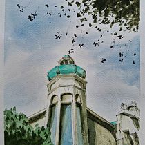 My project for course: Architectural Sketching with Watercolor and Ink. Sketching, Drawing, Watercolor Painting, Architectural Illustration, Sketchbook & Ink Illustration project by Gowtham Raj - 03.28.2024