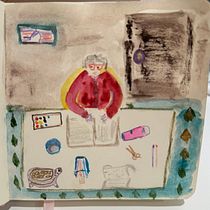 My project for course: Exploratory Sketchbook: Find Your Drawing Style. Un proyecto de Ilustración tradicional, Bocetado, Creatividad, Dibujo, Pintura a la acuarela, Sketchbook y Pintura gouache de Bulbul Mankani - 28.03.2024